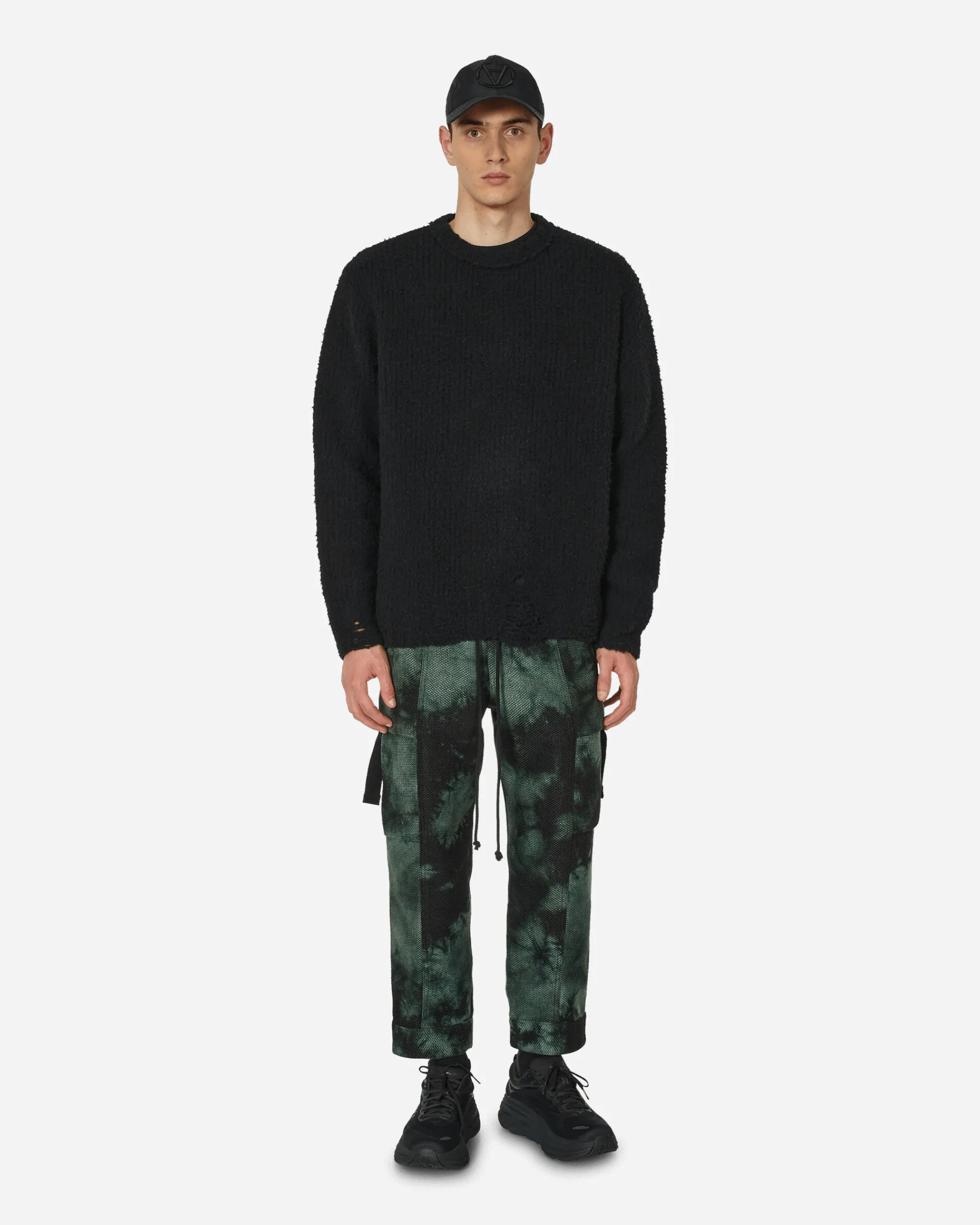 Song for the Mute Knitwear^Boucle Oversized Sweater Black