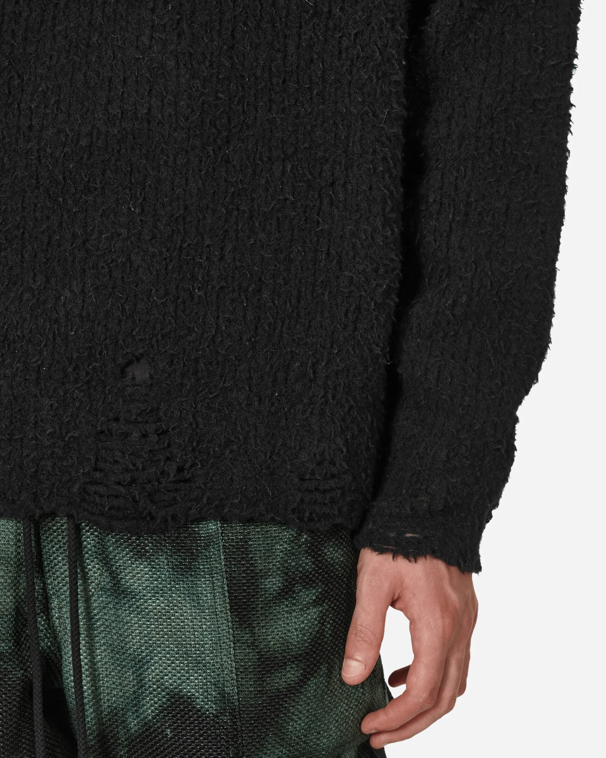 Song for the Mute Knitwear^Boucle Oversized Sweater Black