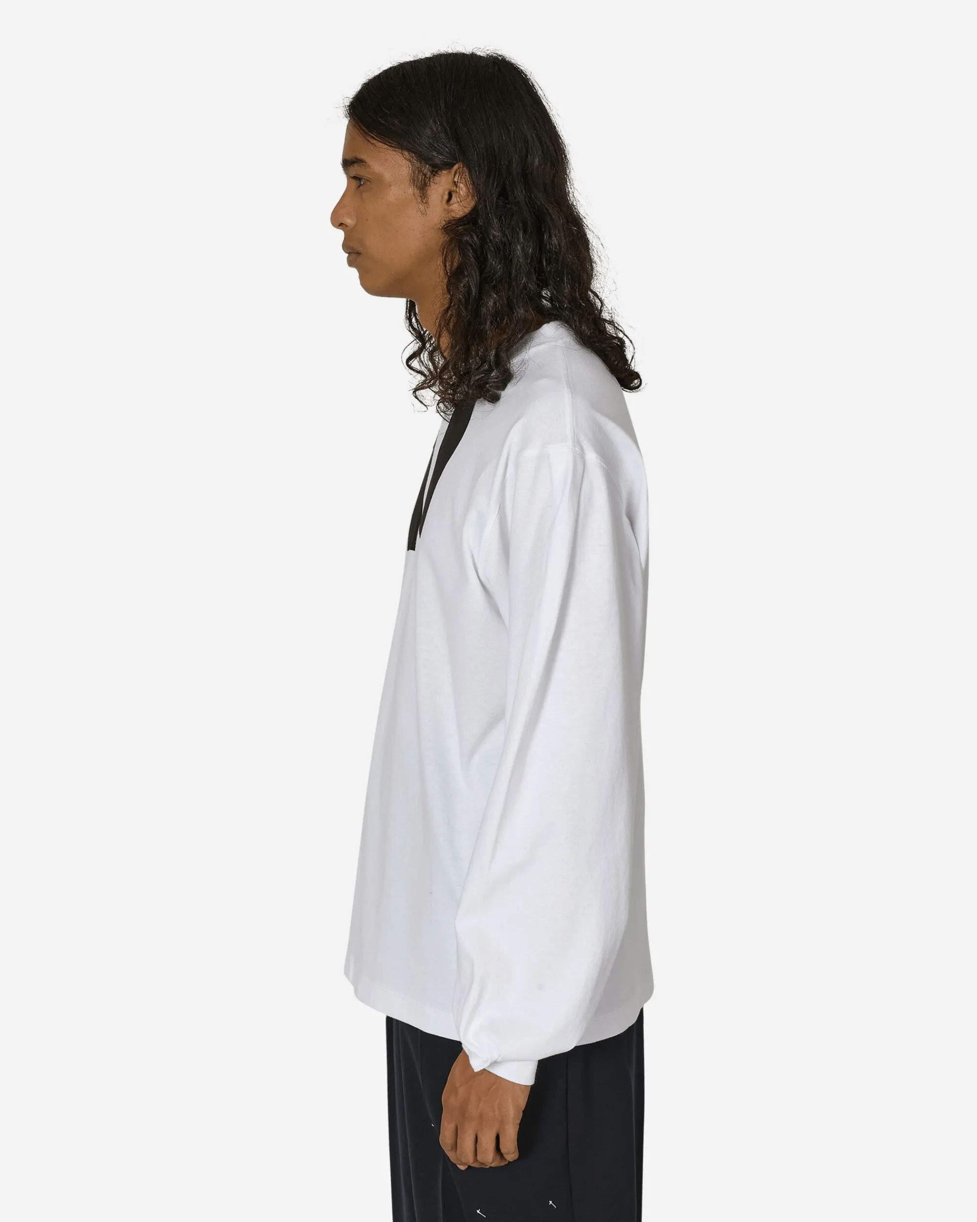 Random Identities T-Shirts^Bow Tie Longsleeve T-Shirt White