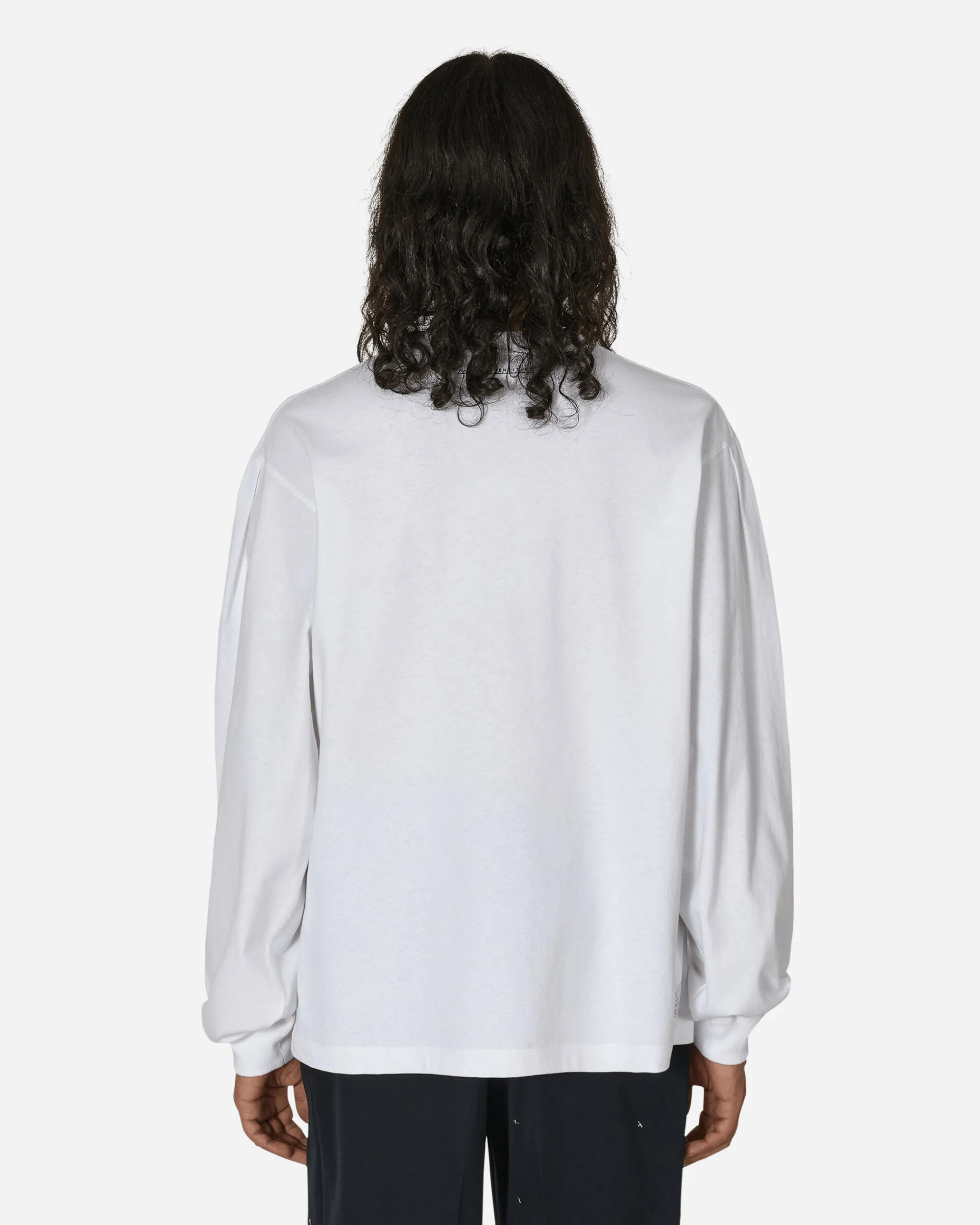 Random Identities T-Shirts^Bow Tie Longsleeve T-Shirt White