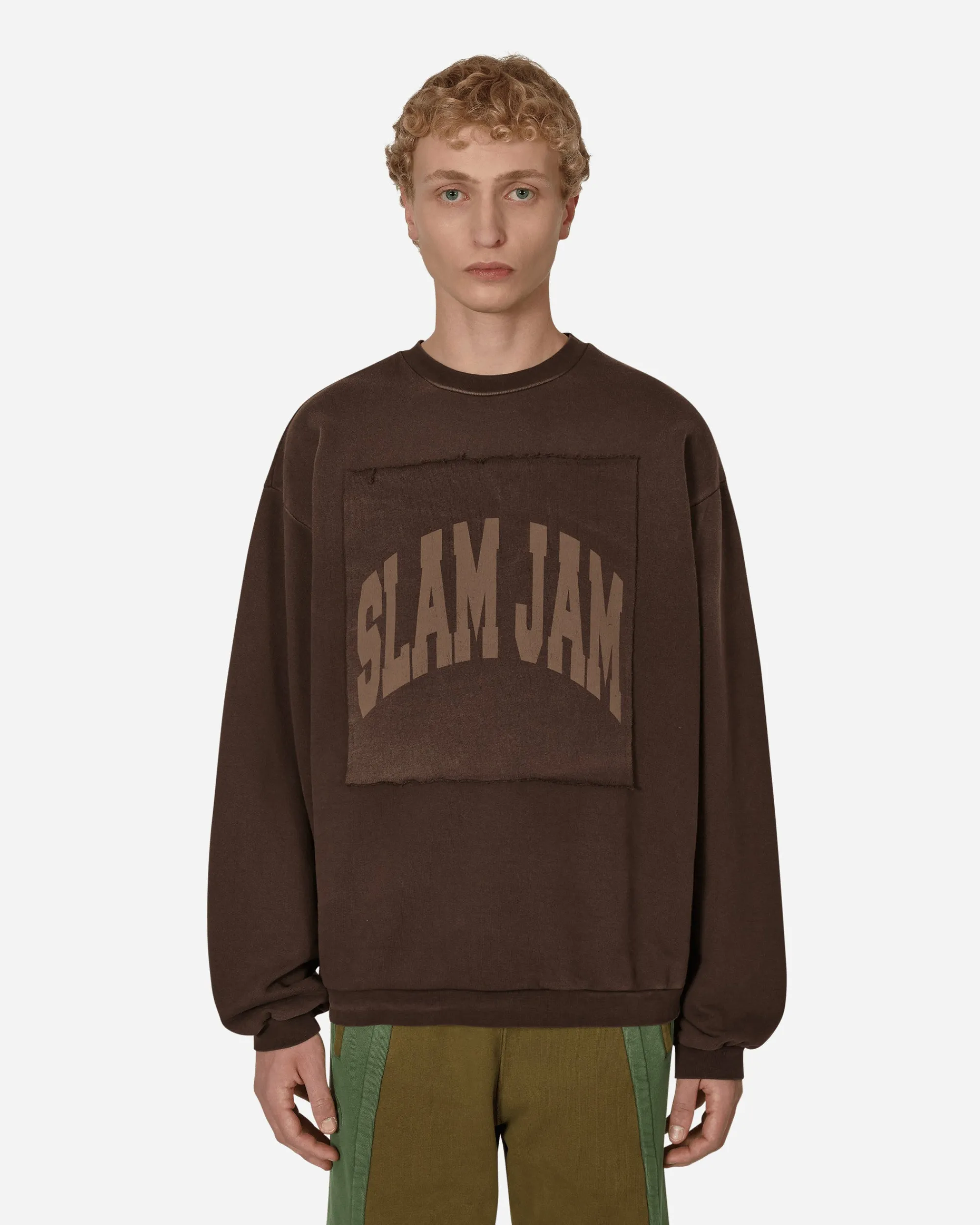 Slam Jam Sweatshirts^Boxy Crewneck Sweatshirt Brown