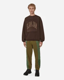 Slam Jam Sweatshirts^Boxy Crewneck Sweatshirt Brown