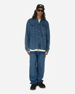 Stüssy Shirts^Boxy Western Denim Longsleeve Shirt Light Denim