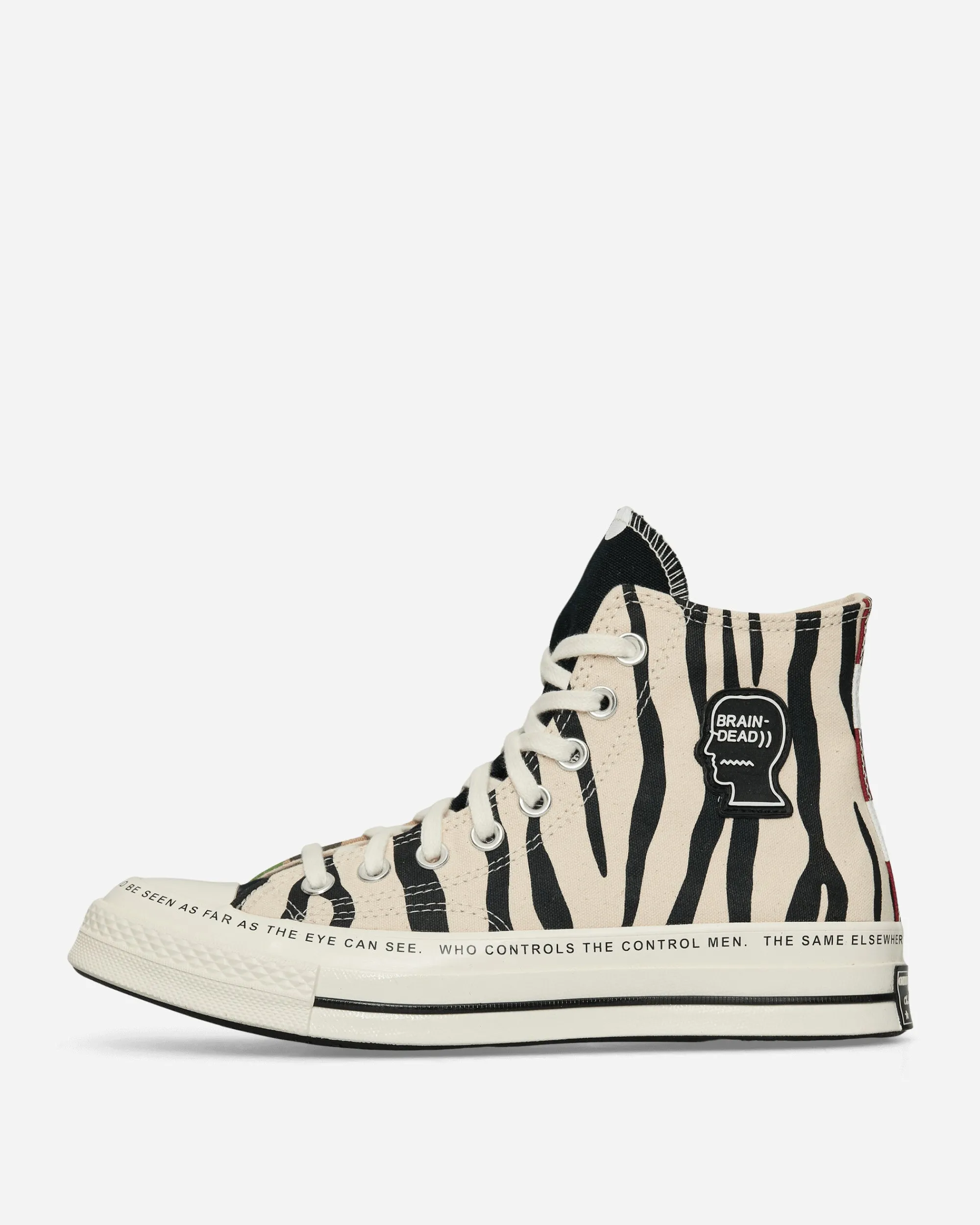 Converse Sneakers·High|Sneakers^Brain Dead Chuck 70 Sneakers Egret / Black / Multi