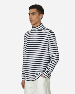Noah T-Shirts^Breton Stripe Turtleneck Navy / White