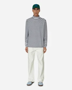 Noah T-Shirts^Breton Stripe Turtleneck Navy / White
