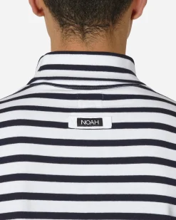 Noah T-Shirts^Breton Stripe Turtleneck Navy / White