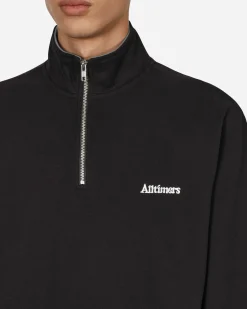 Alltimers Sweatshirts^Broadway Quarter Zip Sweatshirt Black