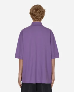 Acne Studios T-Shirts^Bubble Logo Polo T-Shirt Purple