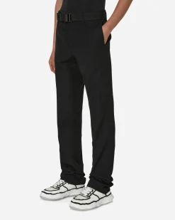 Off-White Pants^Buckle Dry Wool Slim Pants Black