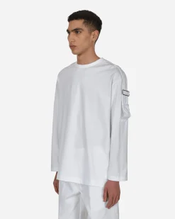 Comme Des Garçons Shirt T-Shirts^Buckle Longsleeve T-Shirt White