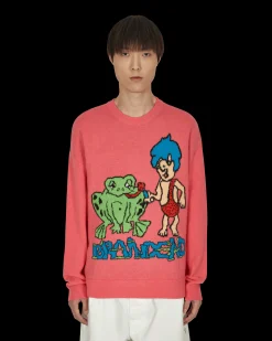Brain Dead Knitwear^Buddies Sweater Pink