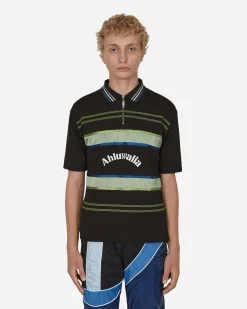Ahluwalia T-Shirts^Buke Shortsleeve Polo Black
