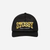 Stüssy Hats|Hats^Burly Threads Snapback Cap Black