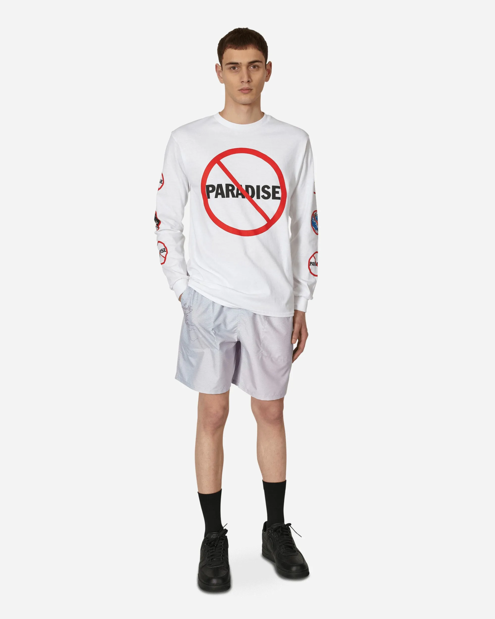 Paradis3 T-Shirts^Cali DeWitt Longsleeve T-Shirt White