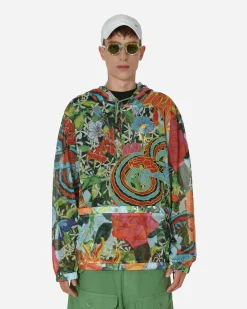 Sky High Farm Sweatshirts^Camo Print Mesh Pullover Hoodie Multicolor