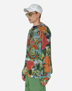 Sky High Farm Sweatshirts^Camo Print Mesh Pullover Hoodie Multicolor