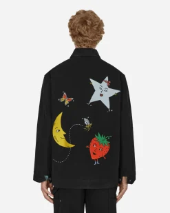 Sky High Farm Coats And Jackets^Canvas Embroidered Workwear Chore Coat Black