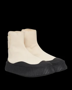 Jil Sander Sneakers·High|Sneakers^Canvas High-Top Sneakers Beige