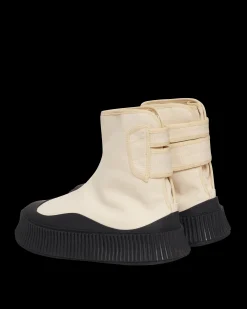 Jil Sander Sneakers·High|Sneakers^Canvas High-Top Sneakers Beige