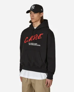 The Salvages Sweatshirts^C.A.R.E. Hooded Sweatshirt Black