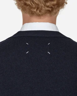 Maison Margiela Knitwear^Cashmere Cardigan Blue