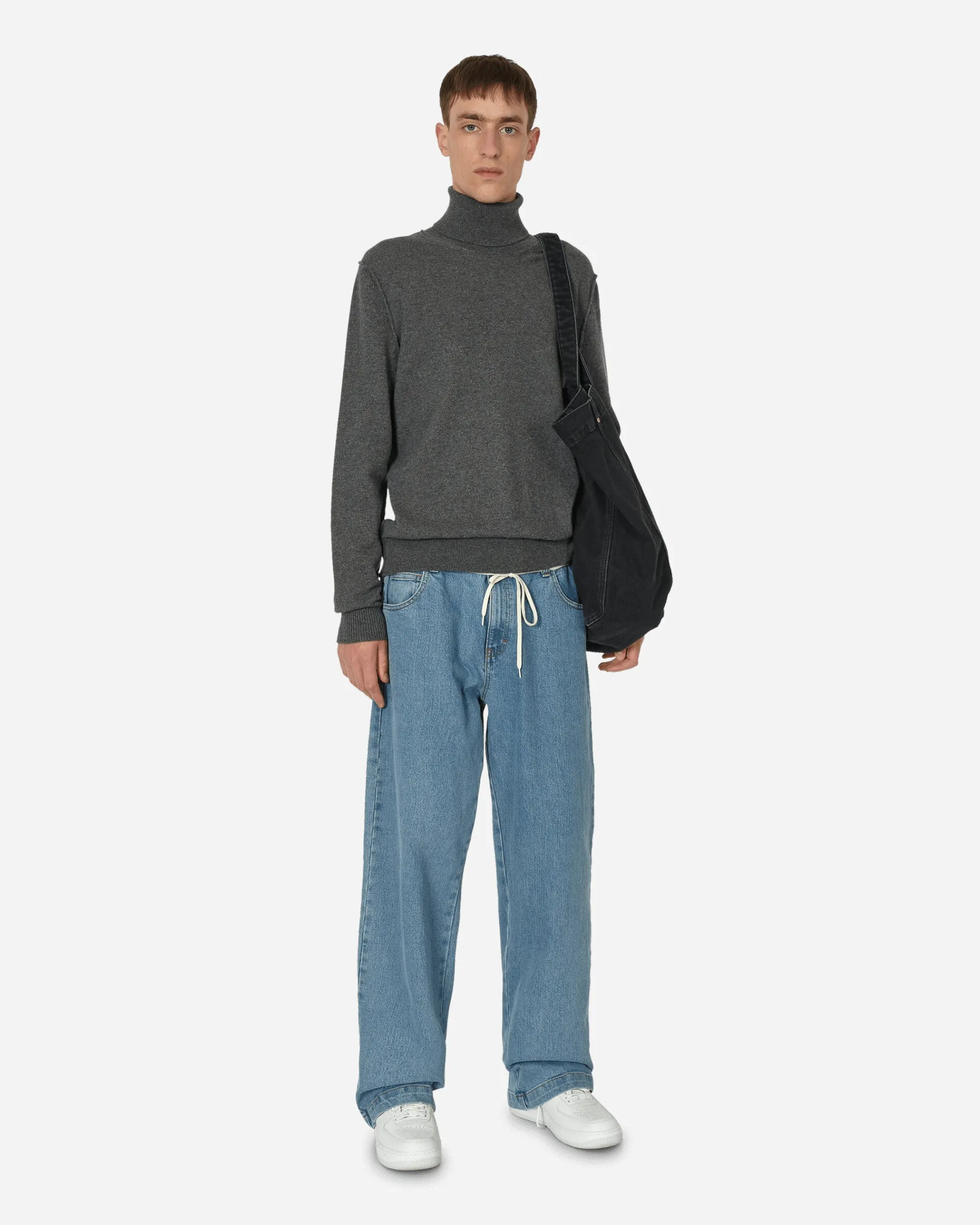 Maison Margiela Knitwear^Cashmere Turtleneck Sweater Medium Grey