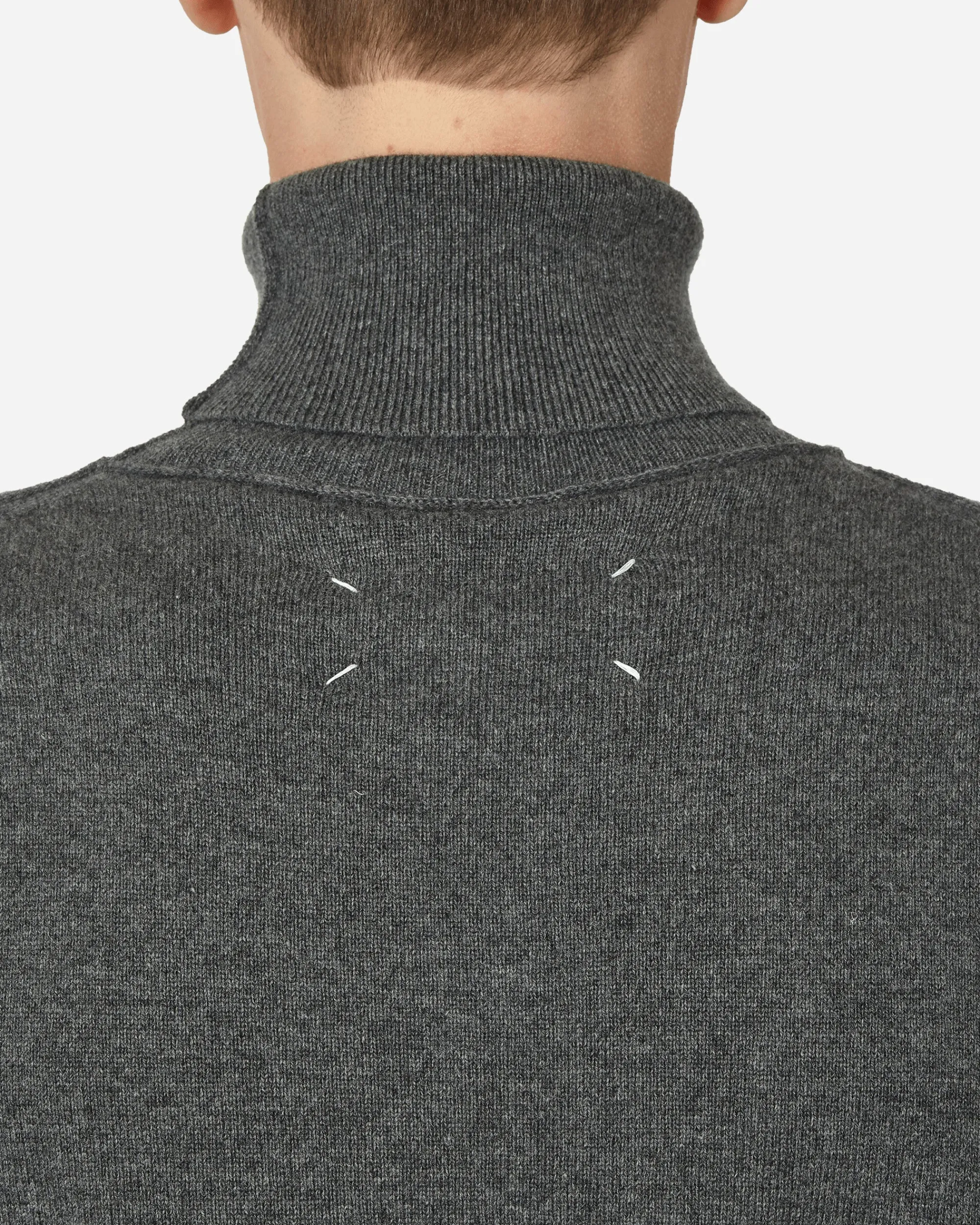 Maison Margiela Knitwear^Cashmere Turtleneck Sweater Medium Grey