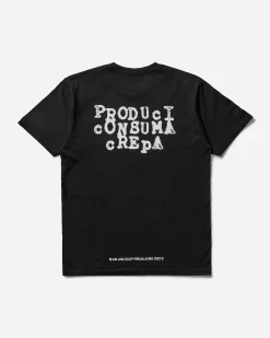 Slam Jam T-Shirts^CCCP Produci Consuma Crepa T-Shirt Black