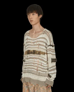Vitelli Knitwear^Chaga Reverse Logo Stitch Sweater Multicolor