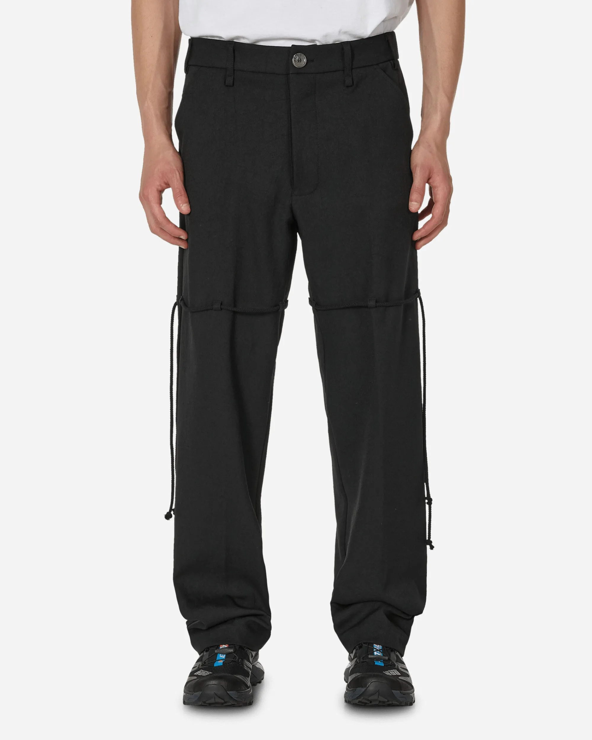Song for the Mute Pants^Chain Lace Dress Pants Black