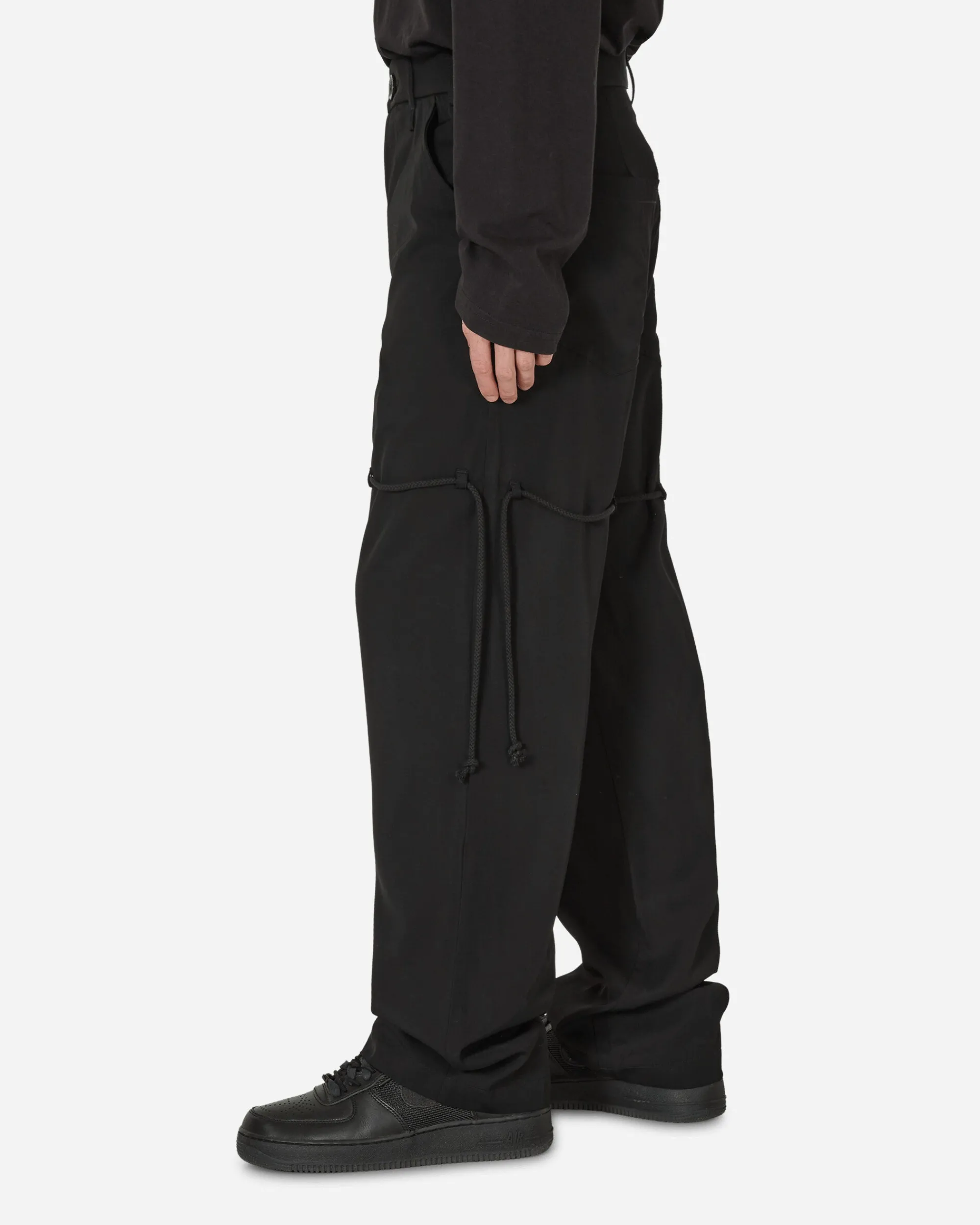 Song for the Mute Pants^Chain Lace Dress Pants Black