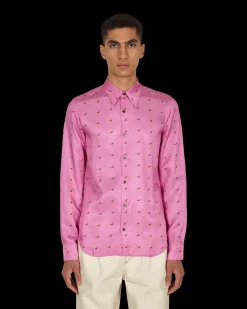 Dries Van Noten Shirts^Chaine Long Sleeve Shirt Pink