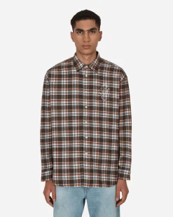 Stockholm (Surfboard) Club Shirts^Check Longsleeve Shirt Brown