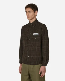 Paccbet Shirts^Checked Two Pocket Shirt Brown