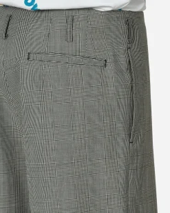 Comme Des Garçons Homme Plus Shorts^Checked Wool Shorts Black / Natural