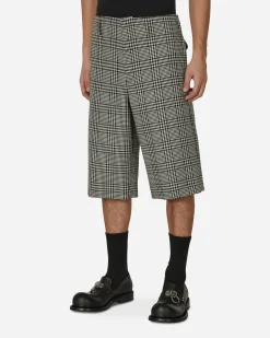 Comme Des Garçons Homme Plus Shorts^Checked Wool Shorts Multicolor