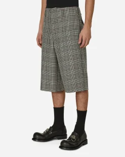 Comme Des Garçons Homme Plus Shorts^Checked Wool Shorts Multicolor