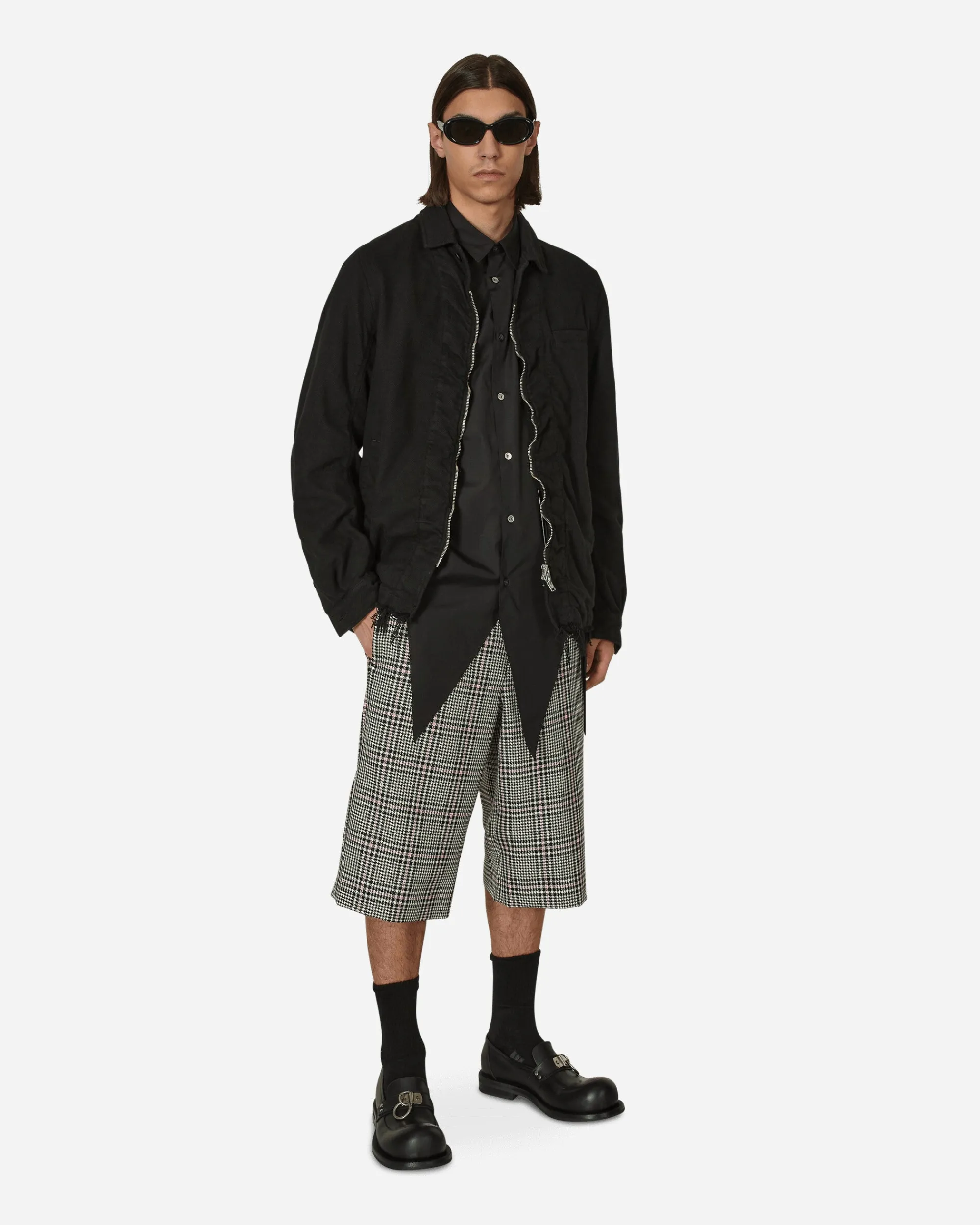 Comme Des Garçons Homme Plus Shorts^Checked Wool Shorts Multicolor