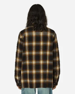 Undercover Shirts^Checkered Shirt Brown