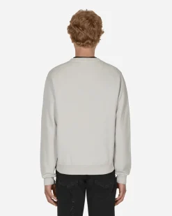 Martine Rose Sweatshirts^Classic Embroidered Crewneck Sweatshirt Grey