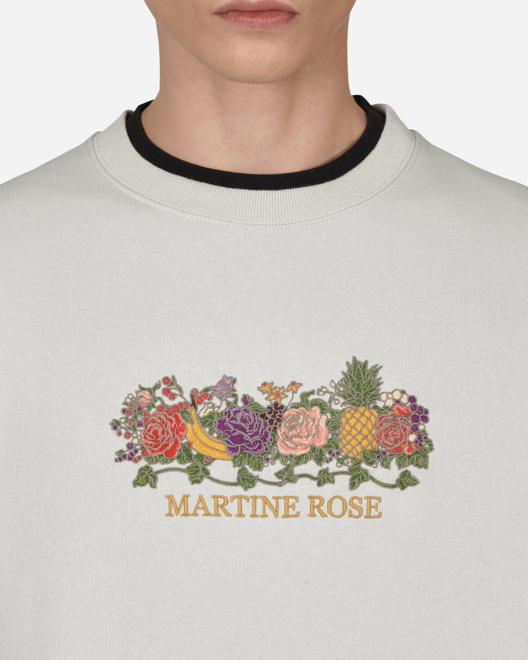 Martine Rose Sweatshirts^Classic Embroidered Crewneck Sweatshirt Grey