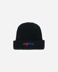 aNYthing Hats|Hats^Classic Logo Beanie Black
