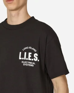 L.I.E.S. Records T-Shirts^Classic Logo Print T-Shirt Black