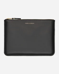 Comme Des Garçons Wallet Wallets And Cardholders|Wallets And Cardholders^Classic Print Leather Pouch Black