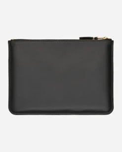 Comme Des Garçons Wallet Wallets And Cardholders|Wallets And Cardholders^Classic Print Leather Pouch Black