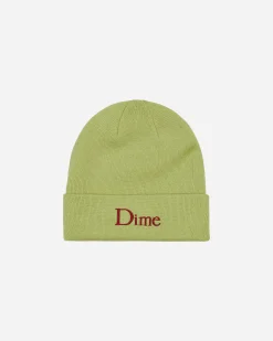 Dime Hats|Hats^Classic Wool Fold Beanie Lime