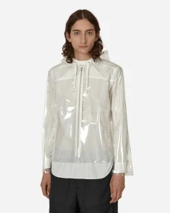 Comme Des Garçons Black Coats And Jackets^Clear Hooded Jacket White