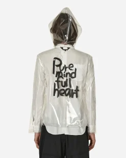 Comme Des Garçons Black Coats And Jackets^Clear Hooded Jacket White