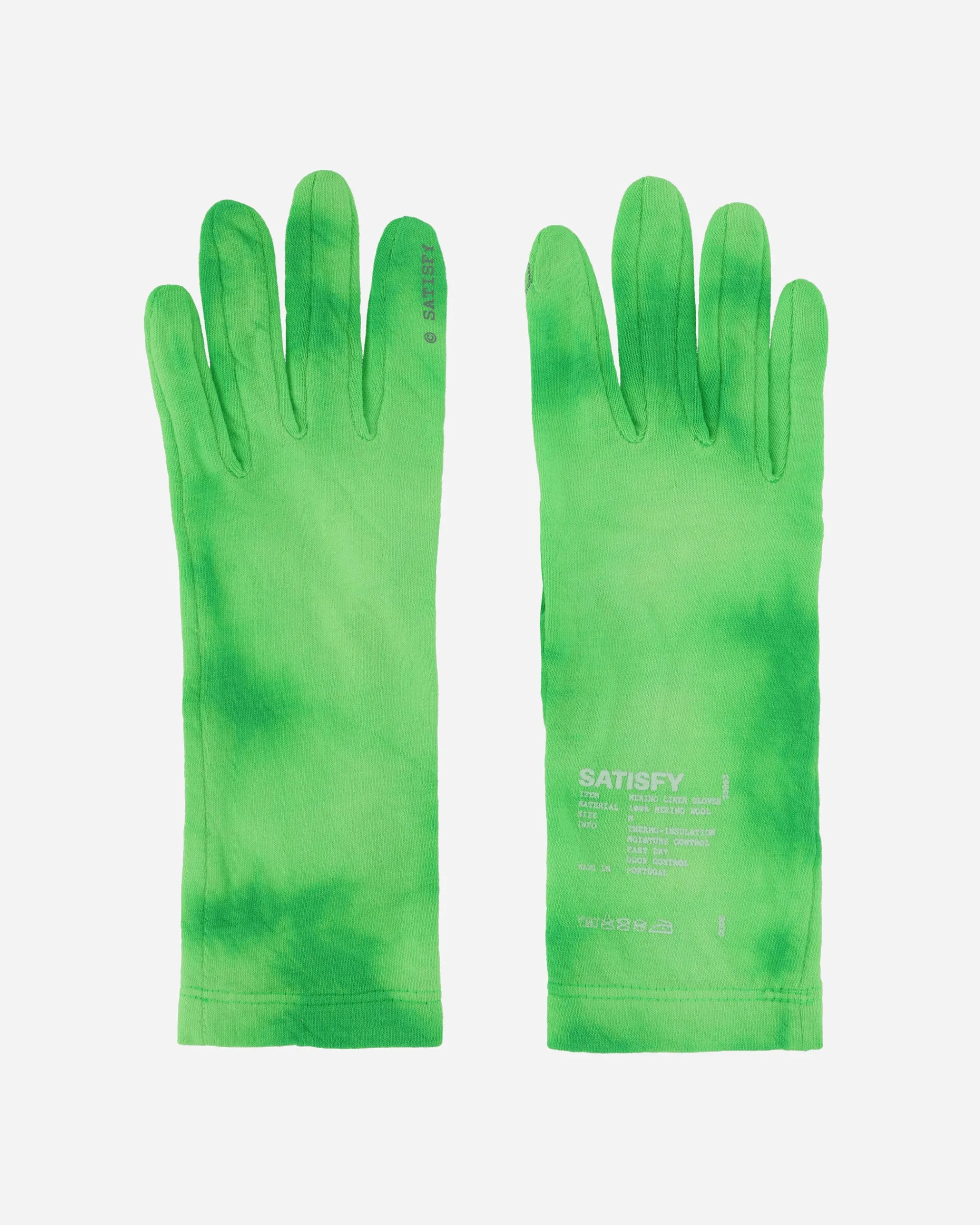 Satisfy Gloves And Scarves|Gloves And Scarves^CloudMerino Liner Gloves Neon Green